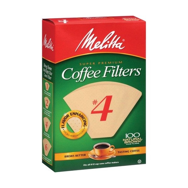 Melitta Usa Melitta 624602, Coffee Filters, Natural Brown Paper, Cone Style, 8 To 12 Cups, 100PK MLA624602 - main